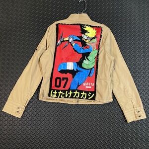 Jordache Tan Kakashi Naruto Shippuden Anime Manga Crop Military Style Women XL